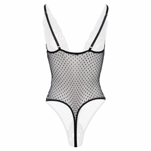 Sensual Dewi Body czarne z otwartym krojem, koronkowe, polka dot Sensual Dewi Body czarne z otwartym krojem, koronkowe, polka dot