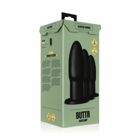 BUTTR Cluster Bombs Zestaw Treningowy Anatomicznych Wtyczek 3 szt. BUTTR Cluster Bombs Zestaw Treningowy Anatomicznych Wtyczek 3 szt.