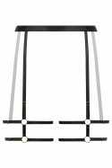 BeWicked Strappy Garterbelt Blushing Black - regulowany pas z paskami