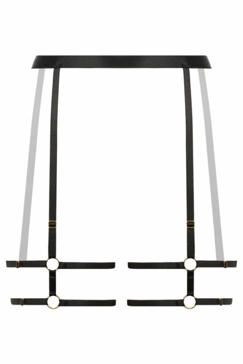 BeWicked Strappy Garterbelt Blushing Black - regulowany pas z paskami BeWicked Strappy Garterbelt Blushing Black - regulowany pas z paskami