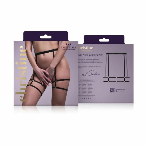 BeWicked Strappy Garterbelt Blushing Black - regulowany pas z paskami BeWicked Strappy Garterbelt Blushing Black - regulowany pas z paskami