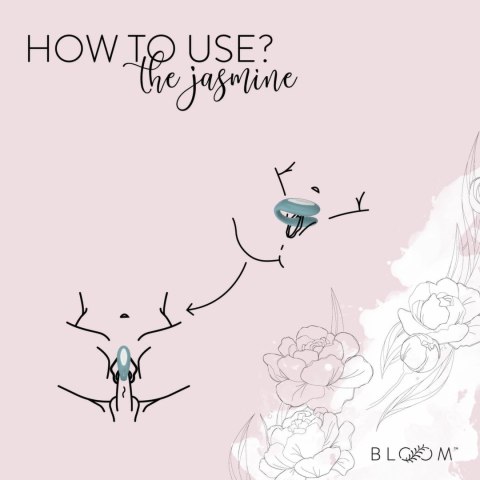 Bloom Jasmine C-Shape Zielony - Wibrator z technologią Swipe, silikonowy Bloom Jasmine C-Shape Zielony - Wibrator z technologią Swipe, silikonowy