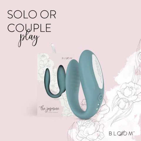 Bloom Jasmine C-Shape Zielony - Wibrator z technologią Swipe, silikonowy Bloom Jasmine C-Shape Zielony - Wibrator z technologią Swipe, silikonowy