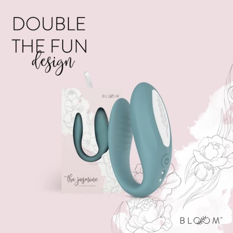 Bloom Jasmine C-Shape Zielony - Wibrator z technologią Swipe, silikonowy Bloom Jasmine C-Shape Zielony - Wibrator z technologią Swipe, silikonowy