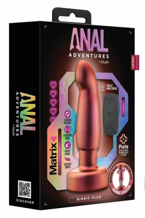 Blush Anal Adventures Matrix Bionic Plug Cosmic Copper pilot obrotowy Blush Anal Adventures Matrix Bionic Plug Cosmic Copper pilot obrotowy