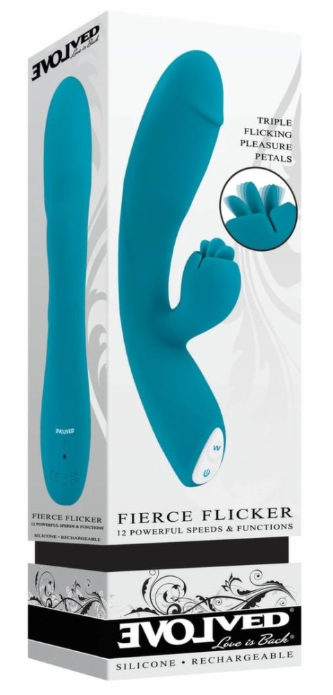 Evolved Fierce Flicker Tarzan Wielofunkcyjny Wibrator Silikonowy USB Evolved Fierce Flicker Tarzan Wielofunkcyjny Wibrator Silikonowy USB