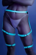 Fantasy Lingerie Buckle Up regulowany pas na udo niebieski