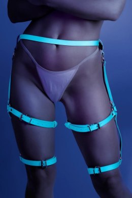 Fantasy Lingerie Buckle Up regulowany pas na udo niebieski