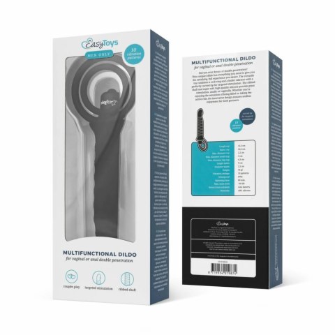 Men Only - System wibracyjny z pierścieniem, 10 trybow, czarny Men Only - System wibracyjny z pierścieniem, 10 trybow, czarny