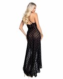 Playboy Lingerie Bunny Noir Slip Dress satynowa halka czarna S/M