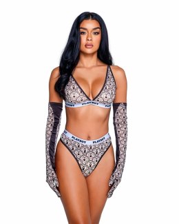 Playboy Lingerie Bunny Sport Set 2-częściowy, logo, czarny