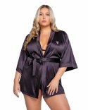 Playboy Lingerie Sparkling Bunny Kimono Plus Size z połyskiem