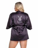 Playboy Lingerie Sparkling Bunny Kimono Plus Size z połyskiem