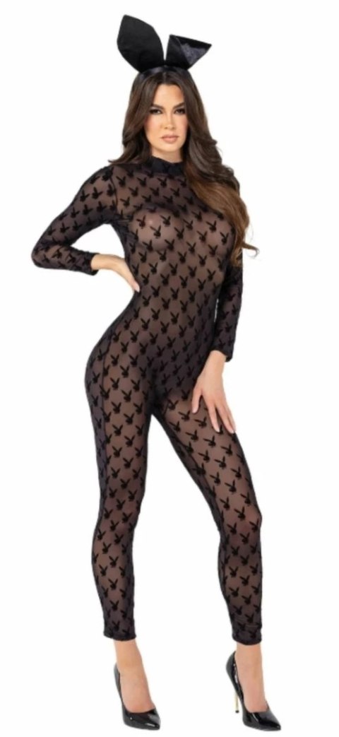 Playboy Lingerie zestaw 2-częściowy Bunny czarny z uszami Playboy Lingerie zestaw 2-częściowy Bunny czarny z uszami