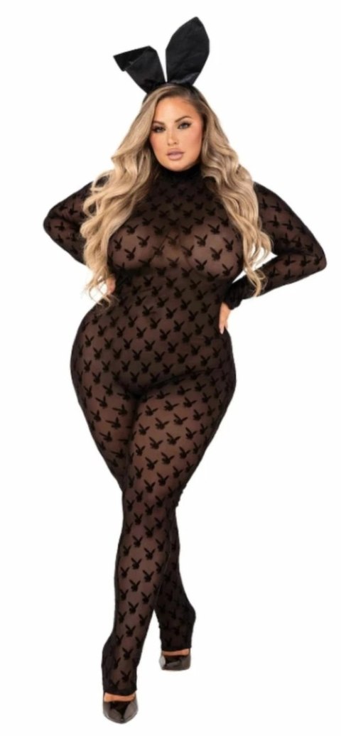 Playboy Lingerie zestaw 2-częściowy Bunny czarny z uszami Playboy Lingerie zestaw 2-częściowy Bunny czarny z uszami