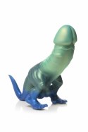 XR Brands Jurassic Model Dino Zielono-Niebieski - silikonowa forma ozdobna