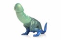 XR Brands Jurassic Model Dino Zielono-Niebieski - silikonowa forma ozdobna