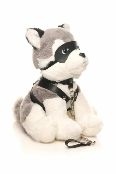 XR Brands Max Husky Pluszowy Pupil Szary Biały Zestaw Akcesoriow XR Brands Max Husky Pluszowy Pupil Szary Biały Zestaw Akcesoriow