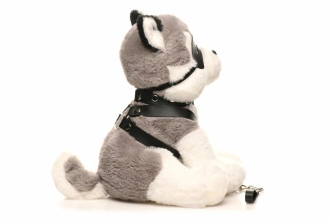 XR Brands Max Husky Pluszowy Pupil Szary Biały Zestaw Akcesoriow XR Brands Max Husky Pluszowy Pupil Szary Biały Zestaw Akcesoriow