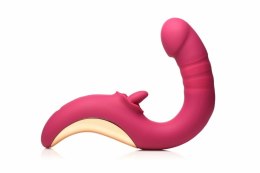 XR Brands Tease & Please Pink - Model z funkcją ruchu i stymulacji języczkiem
