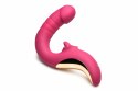 XR Brands Tease & Please Pink - Model z funkcją ruchu i stymulacji języczkiem