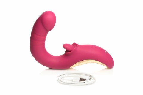 XR Brands Tease & Please Pink - Model z funkcją ruchu i stymulacji języczkiem XR Brands Tease & Please Pink - Model z funkcją ruchu i stymulacji języczkiem