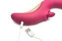 XR Brands Tease & Please Pink - Model z funkcją ruchu i stymulacji języczkiem