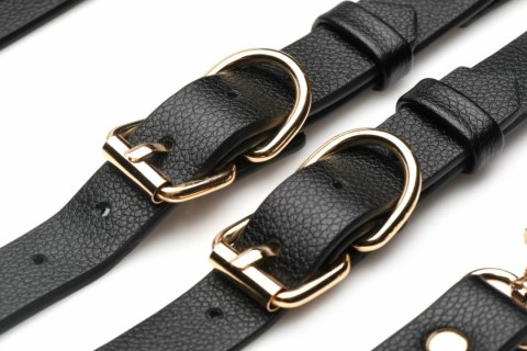 XR Brands Temptress Zestaw Uprzęży Uda i Nadgarstkow Czarny Vegan XR Brands Temptress Zestaw Uprzęży Uda i Nadgarstkow Czarny Vegan