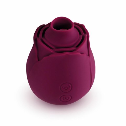 Skins Rose Buddies The Rose Flutterz wibrujący model silikonowy burgund Skins Rose Buddies The Rose Flutterz wibrujący model silikonowy burgund