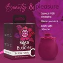 Skins Rose Buddies The Rose Flutterz wibrujący model silikonowy burgund