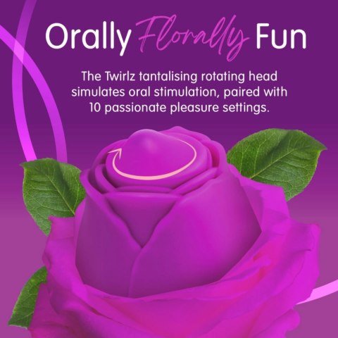 Skins Rose Buddies The Rose Twirlz - kompaktowy wibrator pulsacyjny USB Skins Rose Buddies The Rose Twirlz - kompaktowy wibrator pulsacyjny USB