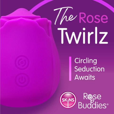 Skins Rose Buddies The Rose Twirlz - kompaktowy wibrator pulsacyjny USB Skins Rose Buddies The Rose Twirlz - kompaktowy wibrator pulsacyjny USB