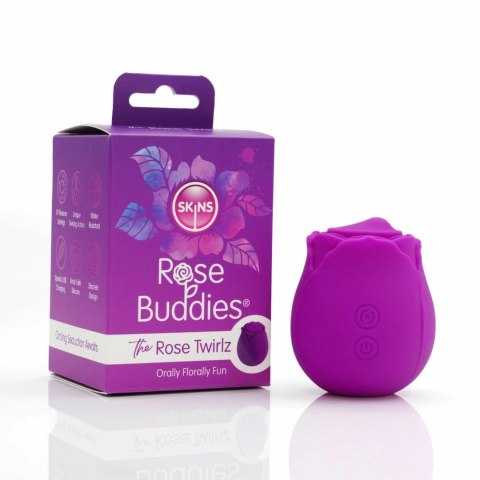 Skins Rose Buddies The Rose Twirlz - kompaktowy wibrator pulsacyjny USB Skins Rose Buddies The Rose Twirlz - kompaktowy wibrator pulsacyjny USB