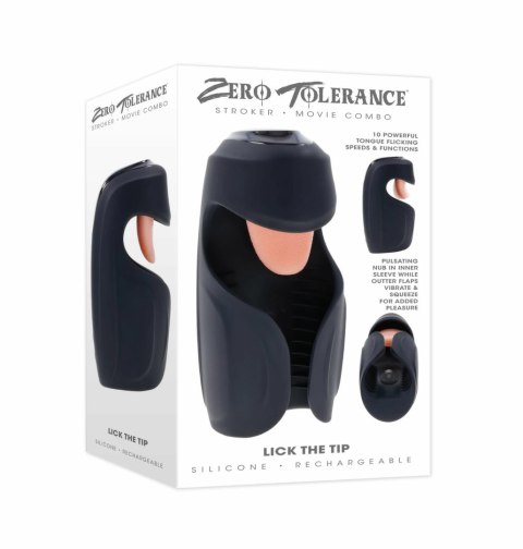 Zero Tolerance Lick the Tip Stroker model z funkcją języka, silikon, 10 trybow Zero Tolerance Lick the Tip Stroker model z funkcją języka, silikon, 10 trybow